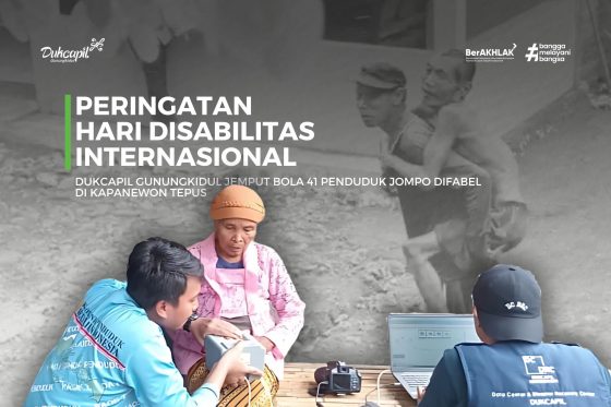 Hari Disabilitas Internasional, Dukcapil Datangi 41 Penduduk Jompo-Difabel di Kapanewon Tepus