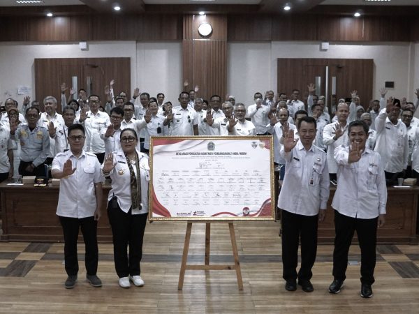 Deklarasi Penguatan Komitmen Pembangunan Zona Integritas WBK & WBBM serta Penandatanganan Pakta Integritas