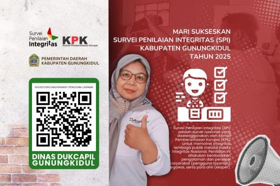 Bersama Wujudkan Pemerintahan Gunungkidul yang Berintegritas – Ayo Isi Survei SPI 2025!