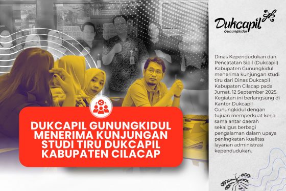 Dukcapil Gunungkidul Menerima Kunjungan Studi Tiru Dukcapil Kabupaten Cilacap