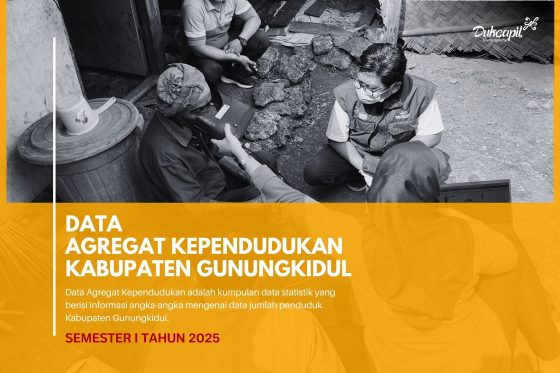 Data Agregat Kependudukan Kabupaten Gunungkidul Tahun 2025 Semester 1 Telah Tersedia