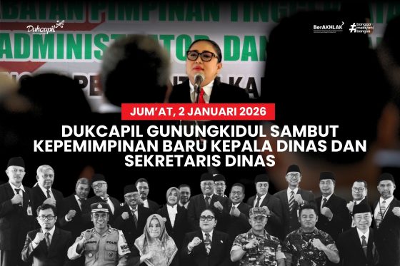 Dukcapil Gunungkidul Sambut Kepemimpinan Baru Kepala Dinas dan Sekretaris Dinas