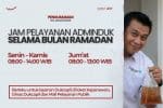 Pengumuman Perubahan Jam Pelayanan Dinas Dukcapil Selama Bulan Ramadan 1447 H / 2026 M