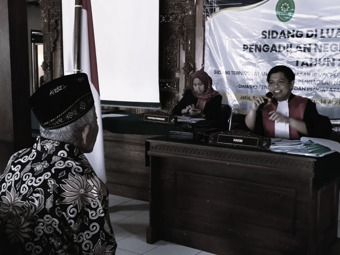 Sidang Akta Kematian Terpadu bersama Pengadilan Negeri Wonosari di Kalurahan Jetis Saptosari